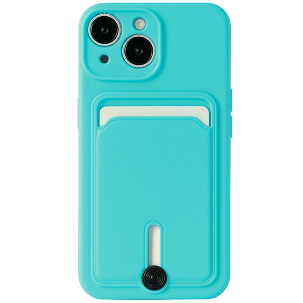 Coque Silicone avec Porte-Carte IPhone