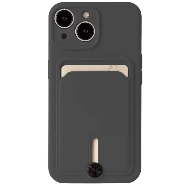 Coque Silicone avec Porte-Carte IPhone